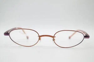 Vintage L.A. Eyeworks RAYRAY 464 Bronze Violett Braun Oval Brille eyeglasses NOS - Picture 1 of 6