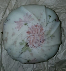 CAJA DE VESTIDOR VICTORIANA MUY GRANDE PINTADA A MANO HERMOSA CON MADRES ROSADAS  - Imagen 1 de 9