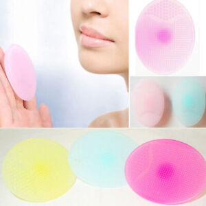 Durable 2.3" Soft Facial Care Clean Pad Exfoliate Brush Mat Skin Scrub Cleanser