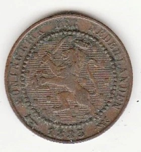 1883 | Netherlands | 1 Cent | Willem III | KM# 107.1 | VF Choice - Picture 1 of 2
