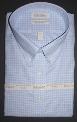 Roundtree Yorke Dress Shirt TALL 18.5 - 38/39 Pink Blue Multi Check NWT (BT-22) - Image 1 of 3