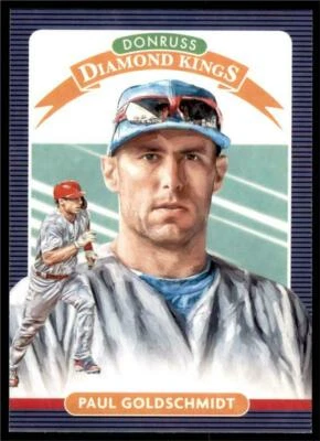 2020 Donruss Diamond Kings #25 Paul Goldschmidt St. Louis Cardinals 💥⚾💥 - Image 1 of 3