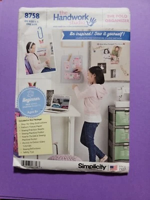 UNCUT-Simplicity Pattern #8758-Beginner - The Polo Organizer -One Size - Image 1 of 2
