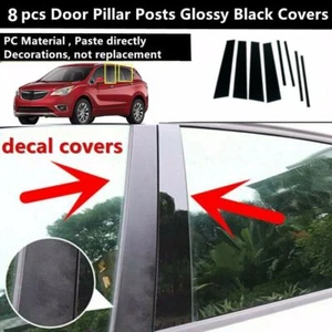 Cubierta de moldura de ventana de puerta postes de pilar negro brillante para Buick Envision 2016-2020 - Imagen 1 de 12