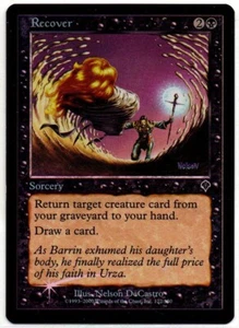 Magic Invasion 2000: #122/350 Recover Common Foil TCG Card, sin jugar - Imagen 1 de 1
