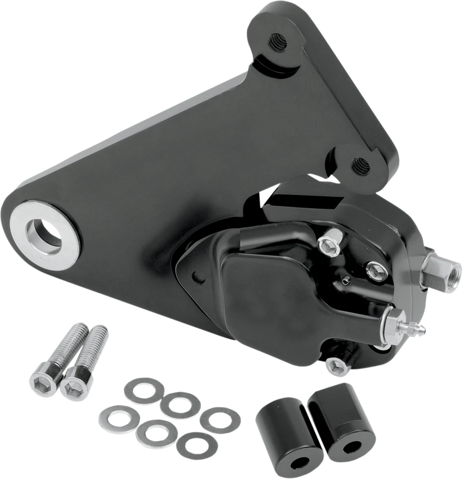 Kit de pinza B de freno trasero personalizada de 2 pistones GMA Engineering negro liso GMA-205SB Foto 1 de 1