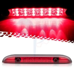 Fits 2001-04 Nissan Frontier Pickup 3rd Brake Light Tail Chrome Housing Red Lens - Bild 1 von 6