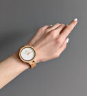 Prezent na Dzień Matki drewniany zegarek dla kobiet pełny drewniany pasek kwarcowy zegarek na rękę naturalny