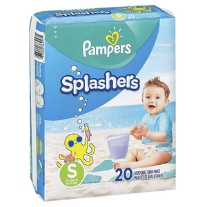 Pampers Splashers Swim Diapers Disposable Pants Small (13-24 lb) 20 Ct (Pack 1) - Picture 1 of 6