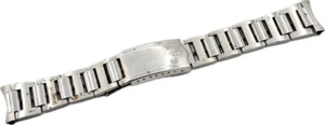 Vintage 19mm Zodiac Men's Wristwatch Bracelet Steel H Style Link Deployment - Picture 1 of 5
