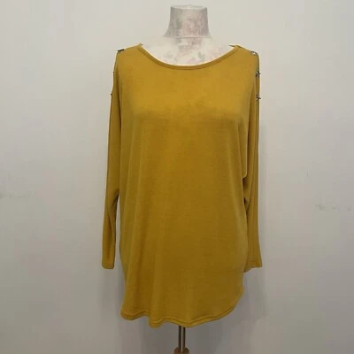 Quiz Yellow Jumper Size S/10 Relaxed Fit - Image 1 of 4