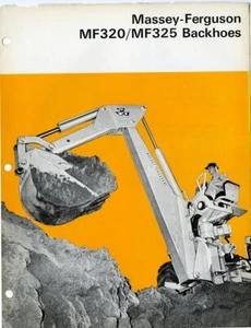 Vintage Massey Ferguson MF320 | MF325 BACKLADER INDUSTRIAL Technisches Datenblatt - Bild 1 von 3