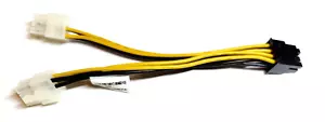 Asus DUAL 6 PIN TO 8 pin Cable - Picture 1 of 3