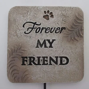 J4 Forever my friend Pet MEMORIAL GARDEN MARKER ganz Figur Pfahl - Bild 1 von 2