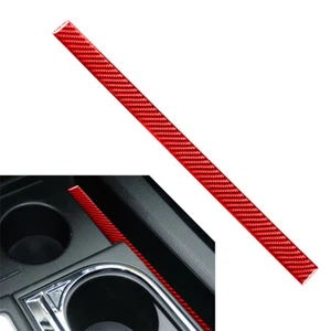 Inner Center Console Water Cup Holder Stripe Cover For Toyota Tundra 2014-21 Red - Picture 1 of 8