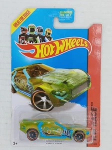 Hot Wheels 2014 #171/250 BULLET PROOF green HW RACE 1:64 Scale - Picture 1 of 3