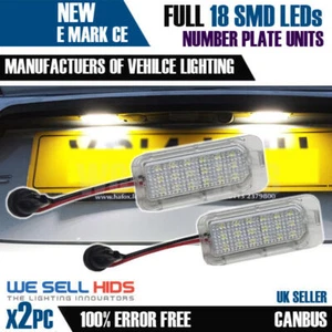 2 x 18 SMD LED REAR NUMBER / LICENCE PLATE UNITS Jaguar XF FORD RANGER FIESTA - Picture 1 of 4