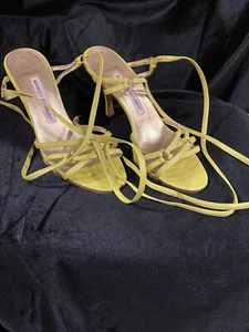 manolo blahnik 36.5 Lime Green - Picture 1 of 4