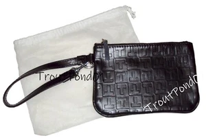 TUPPERWARE T Logo Consultant Award Faux Leather Wristlet Purse Cell Phone Case - Picture 1 of 4