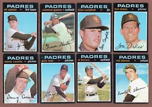 1971 Topps Lot (11) Padres #6 #25 #46 #106 #126 #153 #214 #274 #333 #393 #426 - Picture 1 of 4