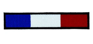 FRANCE FRENCH BIKER RACING FLAG PATCH Patches backpack BADGE IRON R2 EMBROIDERED - Bild 1 von 1