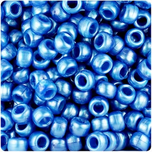 BeadTin Dunkelblau Perlen 9 mm Fass Pony Perlen (500 Stück) - Bild 1 von 1