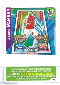 2015 / 2016 EPL Match Attax Live (P3) Aaron RAMSEY Arsenal - Picture 1 of 1
