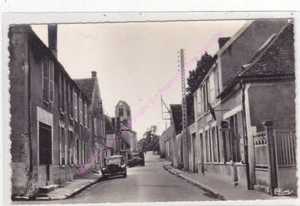 CPSM 45340 AUXY Calle Principal Coches Iglesia Edt COMBIER - Bild 1 von 2