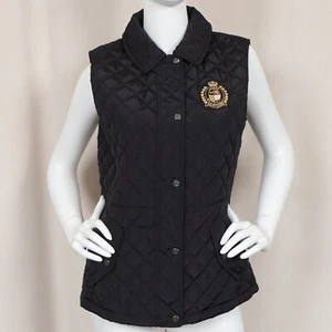 RALPH LAUREN Crest Patch Diamond Quilted Vest - Picture 1 of 16