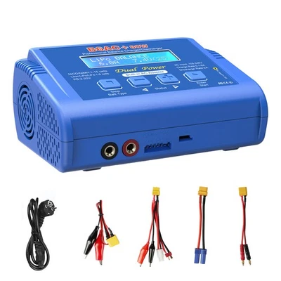 HTRC Lipo Ladegerät,80W 6A RC Ladegerä für LiPo/Li-Ion/Life/LiHV(1-6S)NiMH/NiCd(1-15S