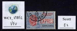 WC1_19852. ITAL.COL.:ERITREA. 30 cent. Francobollo espresso 1909. Sc. E2. Usato - Foto 1 di 1