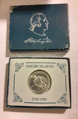 1982 George Washington 250th Anniversary Silver Half Dollar - Image 1 of 3
