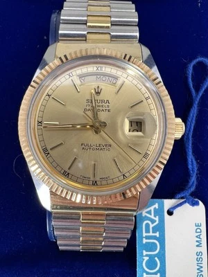 SICURA Near Mint Full Lever By Breitling President Day Date Automatic Watch - Image 1 of 4