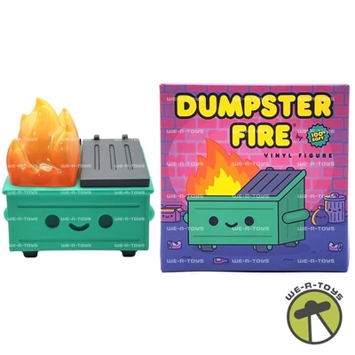 Lil Dumpster Fire Vinyl Figure Original Green 100% Soft 2019 - Image 1 of 4