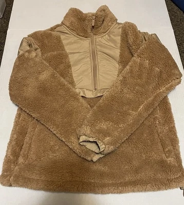 Nuevo Pullover Victoria's Secret Rosa Peluche Media Cremallera Moca Talla Pequeña Foto 1 de 3