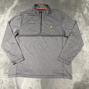 Pullover de golf Masters Tech para hombre gris medio 1/4 cremallera Augusta ligero - Imagen 1 de 9