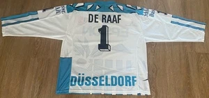 Düsseldorfer EG Blacky Eishockey Trikot 91/92 "EPSON" + Nr.1 DE RAAF Gr.XXL Neu - Bild 1 von 19