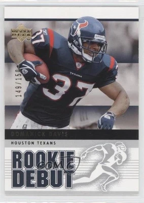 2005 Upper Deck Rookie Debut Gold 150 /150 Domanick Davis #40 - Image 1 of 2