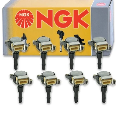 8 pcs NGK Ignition Coil for 2000-2003 BMW Z8 5.0L 4.8L V8 - Spark Plug Tune hr - Image 1 of 4