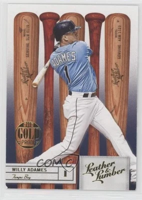 2019 Panini Leather & Lumber Bats Embossed Gold Proof Willy Adames #79 - Image 1 of 2