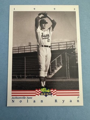 Nolan Ryan 1992 Classic Best #1 Jacksonville Suns FREE SHIPPING AutographDen - Image 1 of 2