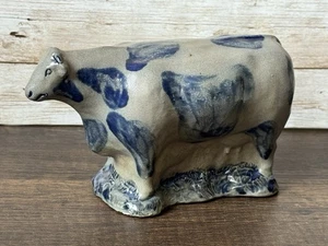 Vintage Rowe Keramikarbeiten Salzglasur Kuh Bauernhaus Kern Figur - Bild 1 von 12