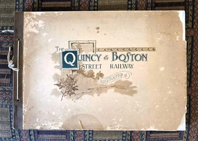 XXRARO: 1896 Quincy & Boston Street Railway folleto - tranvía, fotos, publicidad Foto 1 de 4