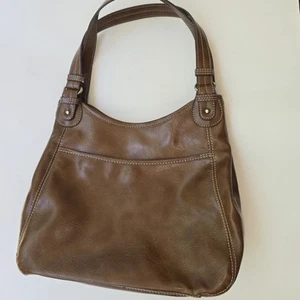 NEW Easy Spirit O'Thompkins Multipocket Faux Leather Shoulder Tote Bag Purse Tan - Picture 1 of 24