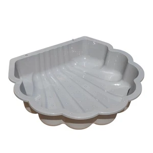 Wassermuschel Grau Sandmuschel Sandkasten 1-teilig Sandkiste Hundepool Babypool - Bild 1 von 4