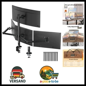 Monitor Halterung für 4-Monitore 17"-32" - Monitor Tischhalterung für LED LCD... - Bild 1 von 10