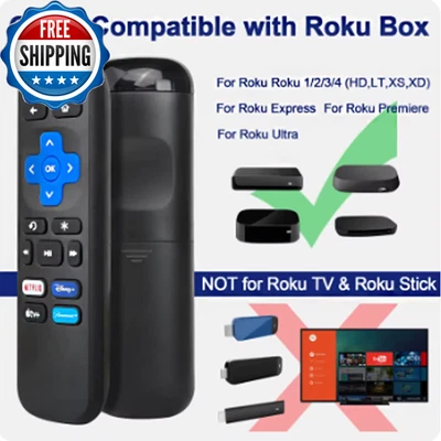 New Remote Control Use for Roku TV Set Top Box STB 1/2/3/4 Express Premiere... - Image 1 of 4