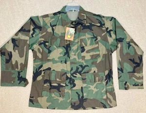 Trail Crest BDU Shirt Small S Regular Woodland Camouflage Military 4 Taschen NEU - Bild 1 von 14