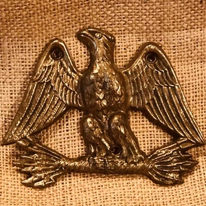 Brass Eagle  5 x 4 predrilled for attaching to wood - Picture 1 of 4