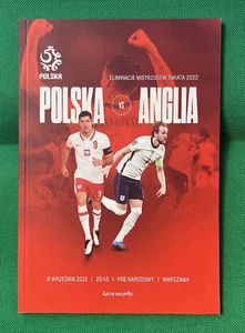 POLAND v ENGLAND - (World Cup 2022 Qualifier 08.09) 2021 - OFFICIAL PROGRAMME - Picture 1 of 2